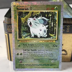 2002 Pokemon Nidoran #82 Reverse Holo Legendary Collection NM - Image 1