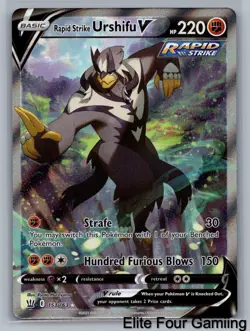 Rapid Strike Urshifu V 153/163 Ultra Rare Battle Styles Pokemon Near Mint - Image 1