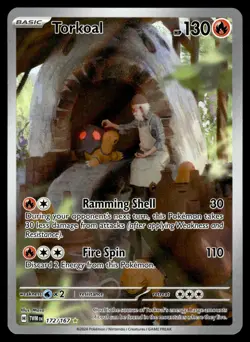 Torkoal 172/167 Illustration Rare Twilight Masquerade Pokemon Near Mint - Image 1