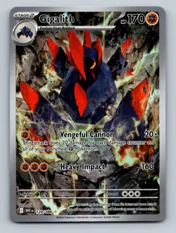 Pokemon TCG Gigalith Holo Illustration Rare SV: White Flare 129/086 - Image 1