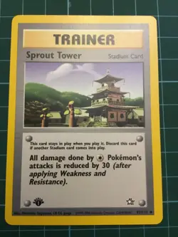 2000 Pokemon Sprout Tower 97/111 1st Edition Neo Genesis - Image 1