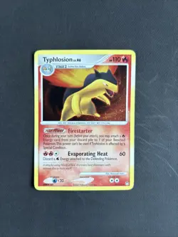 Pokemon TCG Typhlosion Mysterious Treasures 16/123 Cosmo Holo Rare 2007 - LP - Image 1