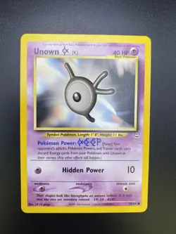 Unown 58/64 Neo revelation Pokemon card - Image 3