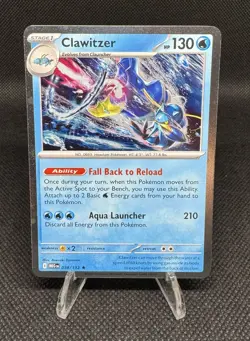 Pokemon Mega Evolution #38/132 Clawitzer Cosmos Holo NM - Image 1