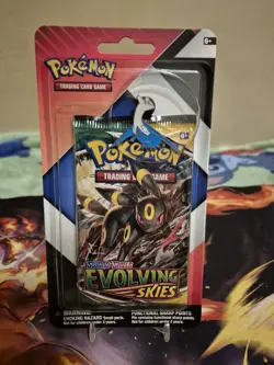 Pokemon TCG Evolving Skies & Chilling Reign 2 Pack Blister with Pin, Brand New! - Image 1