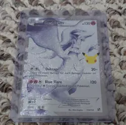Pokemon TCG Reshiram 113/114 Legendary Treasures Holo Rare Pikachu 20+ Stamp - Image 1