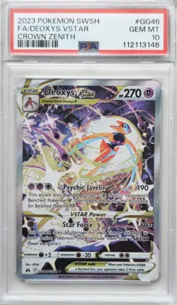 💥PSA 10 Deoxys Vstar GG46/GG70 Crown Zenith Pokemon Card TCG - Image 1