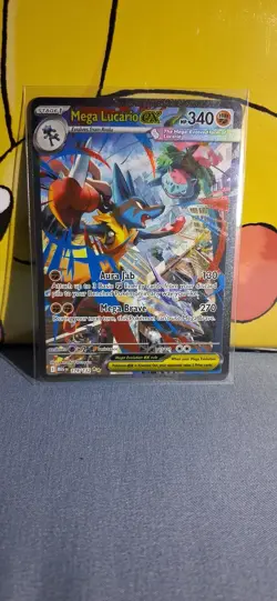 Mega Lucario EX 179/132 Special illustration Rare Holo Evolutions ENG HP - Image 1