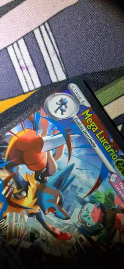 Mega Lucario EX 179/132 Special illustration Rare Holo Evolutions ENG HP - Image 3