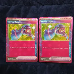 Hero's Cape 152/162 Ace Spec Rare Pokemon TCG Scarlet & Violet Temporal Forces - Image 1
