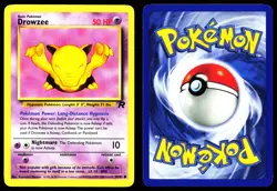 DROWZEE 54/82 COMMON TEAM ROCKET POKEMON UNLIMITED LP - Image 3