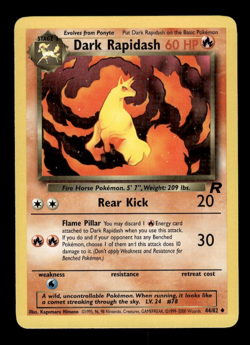 Pokemon TCG Team Rocket Dark Rapidash 44/82 - Image 1