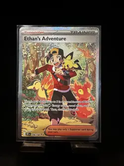Pokemon TCG Ethan's Adventure Special Illustration Card 236/182 Destined Rivals - Image 1