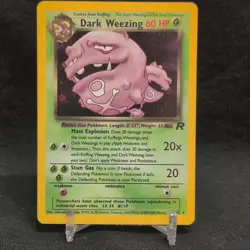 Wizards of the Coast Pokemon TCG Team Rocket Dark Weezing halo 1999 - Image 1