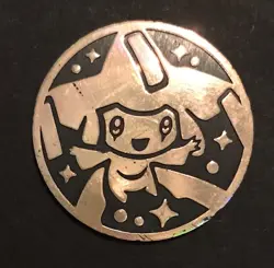 Jirachi Pokemon Coin Small 2004 Plastic Token Hoenn Gold Wishmaker From Deck - Image 1