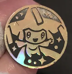 Jirachi Pokemon Coin Small 2004 Plastic Token Hoenn Gold Wishmaker From Deck - Image 3