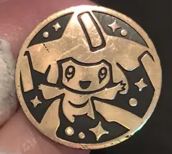 Jirachi Pokemon Coin Small 2004 Plastic Token Hoenn Gold Wishmaker From Deck - Image 4