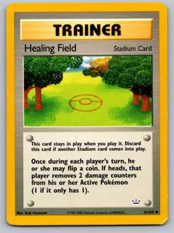 Healing Field 61/64 Uncommon Neo Revelation Pokemon Unlimited Lightly Played - Image 1