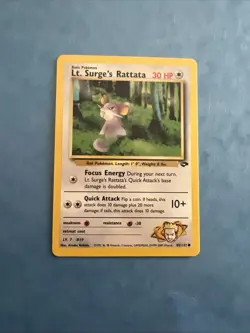 Pokemon - Lt. Surge's Rattata 85/132 - Image 1