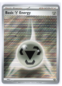 Pokemon TCG Basic Metal Energy 024 Holo Scarlet & Violet Energy NM - Image 1