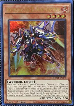 Rescue-ACE Air Lifter MP24-EN278 25th Anniversary Tin Dueling Mirrors 1st Yugioh - Image 1