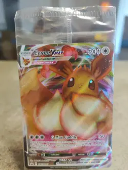Pokemon Card Eevee VMAX SWSH087 Black Star Promo Sealed - Image 1