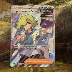 Pokemon Temporal Forces Ciphermaniac's Codebreaking Ultra Rare Holo Card 198/162 - Image 1