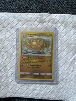 Pokemon TCG Dragonite Cracked Ice Holo 151/236 card - Image 1
