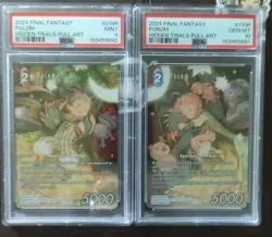 Final Fantasy 83 Foil Cards And Two PSA Graded Cards - Image 1