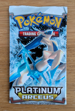 Platinum Arceus ~ Booster (No Cards) Pack Wrapper ~Arceus Splash Plate Artwork!! - Image 1