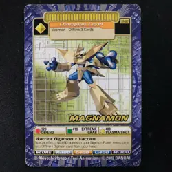 DIGIMON (M/LP) MAGNAMON ST-160 TCG Digi-Battle Card Game 2002 Bandai BO - Image 1