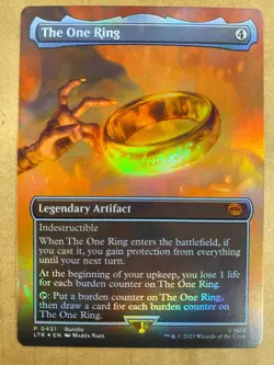 MTG 1x FOIL The One Ring # 451 Lord of the Rings Magic the Gathering Card x1 NM - Image 1