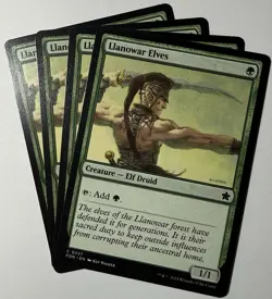 x4 Llanowar Elves FDN Foundations MTG 227 COMMON M/NM 4x - Image 1