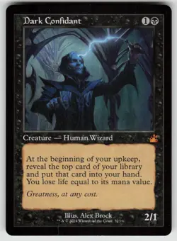 Dark Confidant (Retro Frame) 323 Ravnica Remastered Magic: The Gathering NM - Image 1