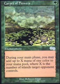 1x Carpet of Flowers Moderate Play MTG Magic - Kid Icarus - - Image 1