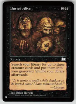 Buried Alive Uncommon The List Reprints MTG Near Mint 2020 - Image 1