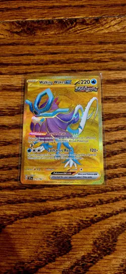 Walking Wake ex 215/162 Sv05: Temporal Forces Holo Hyper Rare Gold Full Art Card - Image 1