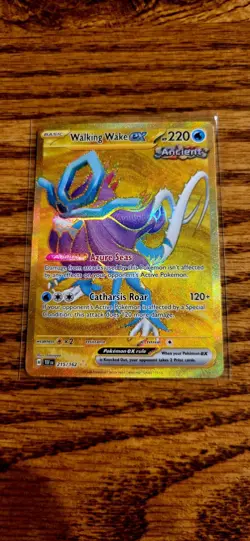 Walking Wake ex 215/162 Sv05: Temporal Forces Holo Hyper Rare Gold Full Art Card - Image 3