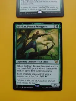 Rishkar's Expertise & Rishkar, Peema Renegade Rares Magic the Gathering 2 Card. - Image 2