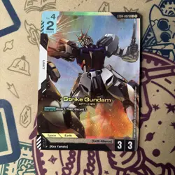 Strike Gundam foil alternate art ST-04-002 C+ gundam card game - Image 3