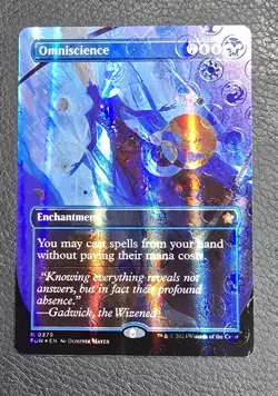 Omniscience (Borderless) (Mana Foil) Foundations Foil MTG NM Magic Card - Image 1