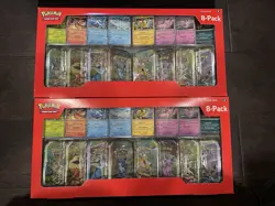 2x Pokemon Prismatic Evolutions 8 Mini-Tins w/ Promo Cards Costco Set - IN-HAND! - Image 1
