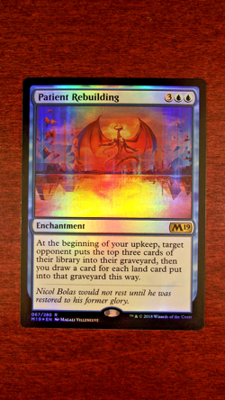 FOIL Patient Rebuilding - NM Near Mint, Core Set 2019, English MTG Magic M19 - Image 1