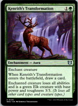 Magic the Gathering HP Kenrith's Transformation Wilds of Eldraine Commander MTG - Image 1