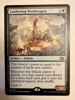 Magic The Gathering Lumbering Worldwagon 0168 Rare Non-Foil - Image 1
