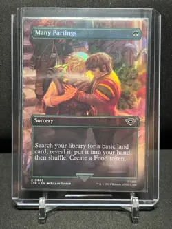 Many Partings - Borderless Foil - MTG Magic 2023 The Lord of the Rings NM - Image 1