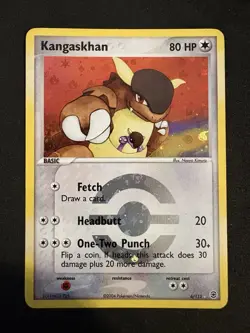 Pokemon EX FireRed & LeafGreen Kangaskhan 6/112 Reverse Rare Holo LP - Image 1