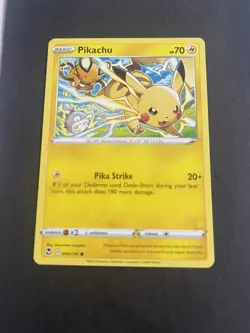 Pokemon TCG Pikachu Silver Tempest 049/195 Regular Common NM/M - Image 1