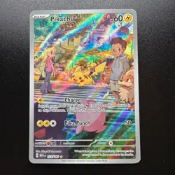 Pokemon TCG Pikachu 173/165 Illustration Rare Holo Scarlet & Violet Near Mint - Image 1
