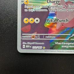Pokemon TCG Pikachu 173/165 Illustration Rare Holo Scarlet & Violet Near Mint - Image 5
